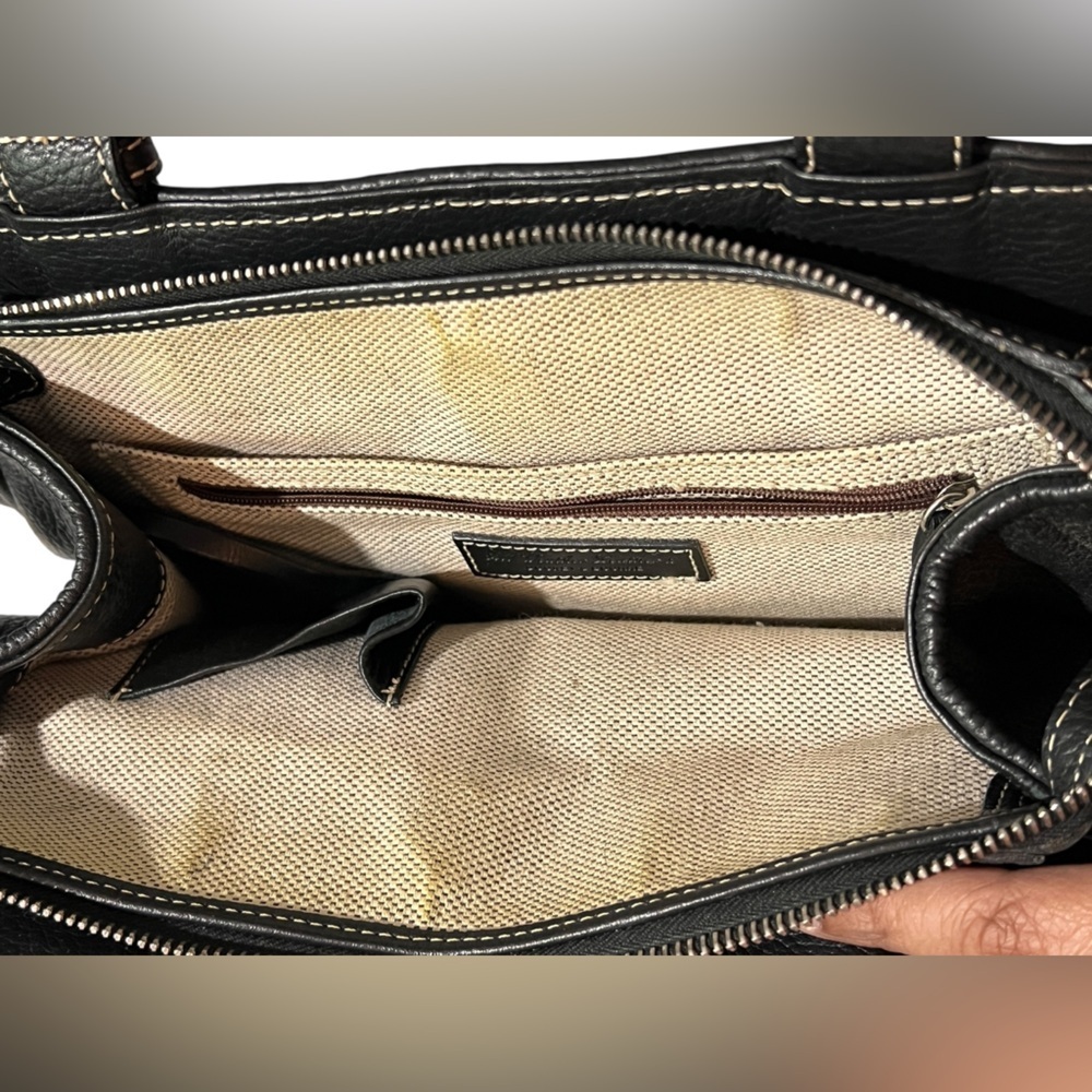 Dooney & Bourke Pebbled Leather All Weather Leather Bag/Satchel, Minimalist - Picture 13 of 14